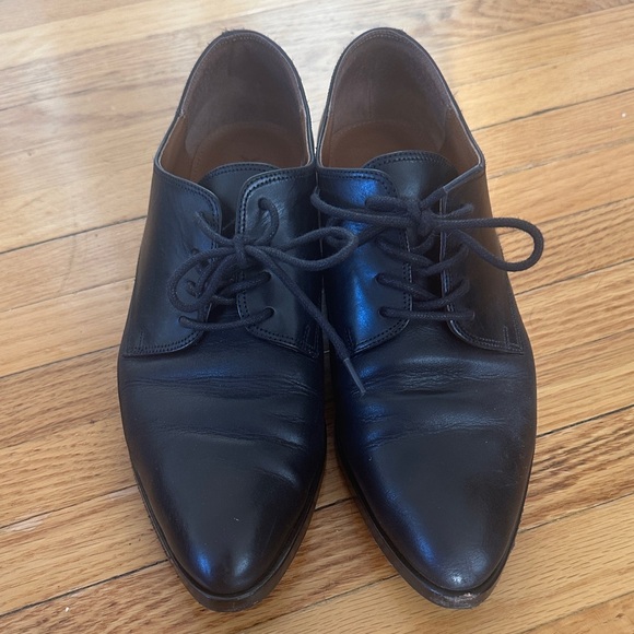 Classic Black Women’s Oxford Loafers - Picture 1 of 3